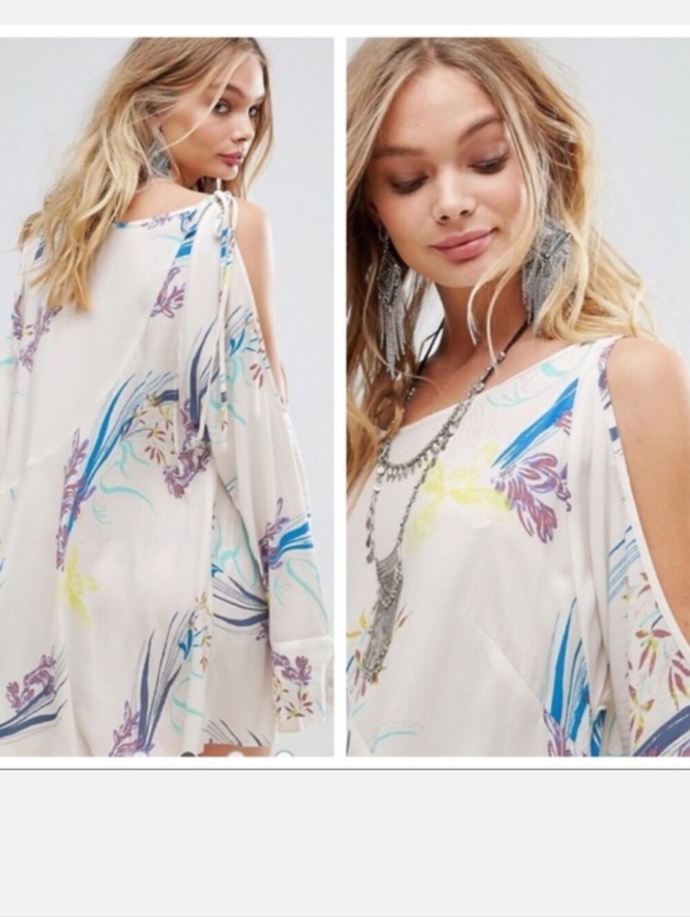 Free People Clear Skies Tunic Dress Sz S - Picture 2 of 8